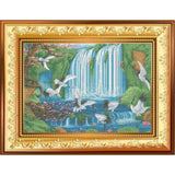 DIY Bead Embroidery Kit Needlepoint cranes - Marlena.shop