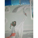 DIY Bead Embroidery Kit Needlepoint Beading Asian eastern woman geisha - Marlena.shop