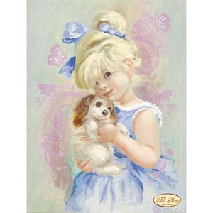 Set for Embroidery bead kit baby child dog - Marlena.shop