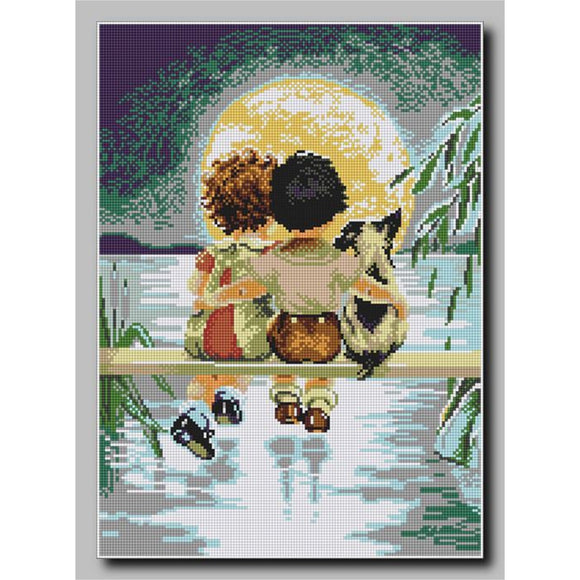 Bead embroidery kit bead full embroidery Children, Boy and Girl, - Marlena.shop