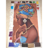 Bead Embroidery Kit, Needlepoint Beading Africa Woman - Marlena.shop