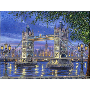 Bead embroidery kit, London 3d beads picture - Marlena.shop