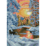 Bead Embroidery Kit  DIY Needlepoint Winter morning - Marlena.shop