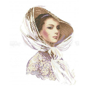 DIY Bead Embroidery venetian lady beadwork - Marlena.shop