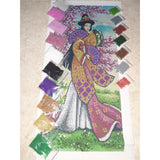 DIY Bead Embroidery Kit Asia woman, geisha embroidery - Marlena.shop