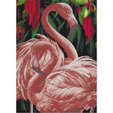 Bead Embroidery Kit Big picture beads Flamingo DIY - Marlena.shop