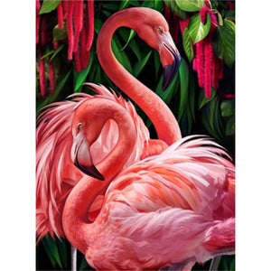 Bead Embroidery Kit Big picture beads Flamingo DIY - Marlena.shop