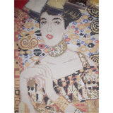 Bead Embroidery Kit, DIY Gustav Klimt " Golden Adele" - Marlena.shop