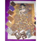 Bead embroidery kit, Golden Adele Klimt, Beaded - Marlena.shop