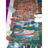 Bead Embroidery Kit BIG picture Portofino ITALY - Marlena.shop