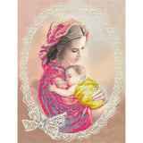 Bead Embroidery kit painting mother and child DIY Needlework - Marlena.shop