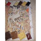 Bead Embroidery Kit, DIY Gustav Klimt " Golden Adele" - Marlena.shop