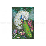 Bead embroidery kit full, bead stamped Peacocks - Marlena.shop