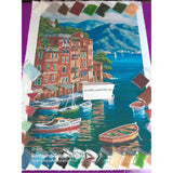 Bead Embroidery Kit BIG picture Portofino ITALY - Marlena.shop