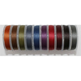 Threads for embroidery with beads, 1 set - 100 pcs 10000 meters, beading threads mix, colored threads - Marlena.shop