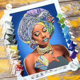 Bead Embroidery Kit African Woman