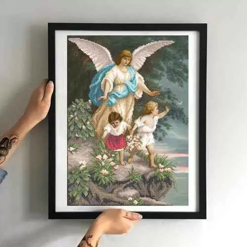Bead Embroidery Kit Angel and children-2