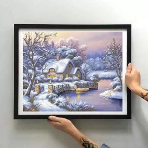 Bead Embroidery Kit DIY Winter