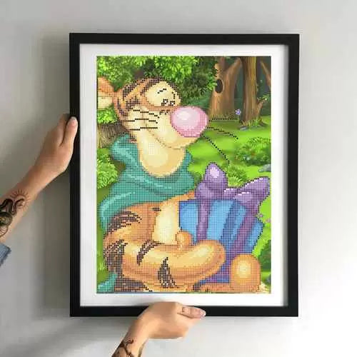 Bead Embroidery Kit Tiger