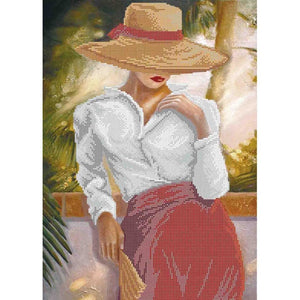 Bead Embroidery Kit SUMMER MOOD woman Beadwork - Marlena.shop