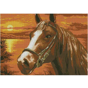 Bead Embroidery Kit DIY picture horse - Marlena.shop