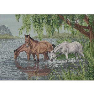 Bead Embroidery Kit DIY HORSES - Marlena.shop