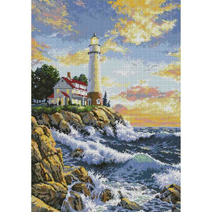 Bead Embroidery Kit Lighthouse beads - Marlena.shop