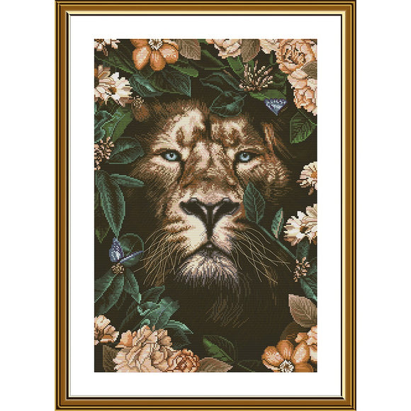 Cross Stitch Kit Lion Nova Sloboda