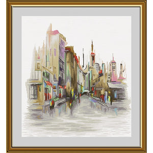 Cross Stitch Kit "City sketch" Nova Sloboda