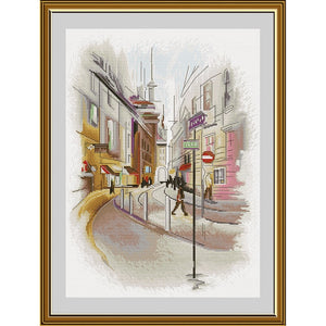 Cross Stitch Kit "Watercolor city" Nova Sloboda