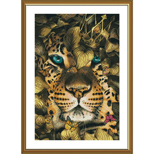 Cross Stitch Kit Leopard Nova Sloboda