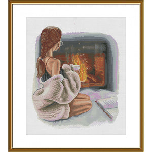 Cross Stitch Kit "The warmth of a home hearth" Nova Sloboda