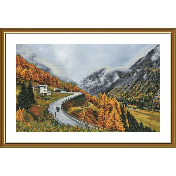 Cross Stitch Kit mountain mist Nova Sloboda