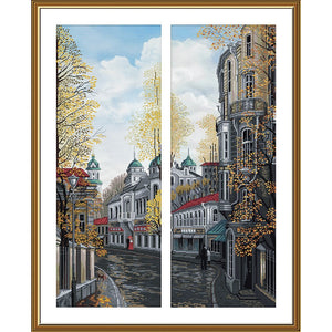 Cross Stitch Kit Quiet street Nova Sloboda