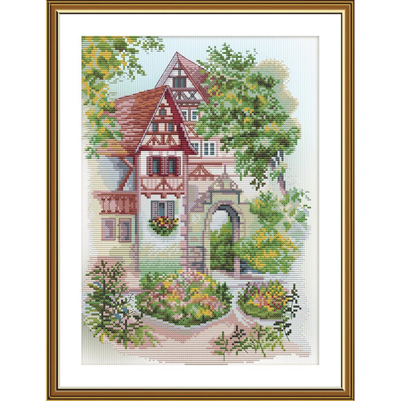 Cross Stitch Kit English house Nova Sloboda