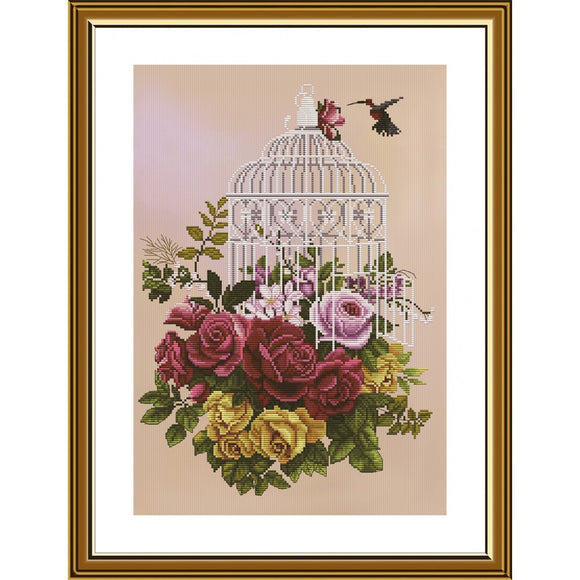 Cross Stitch Kit hummingbird Nova Sloboda