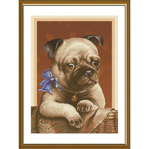 Cross Stitch Kit Pug Nova Sloboda