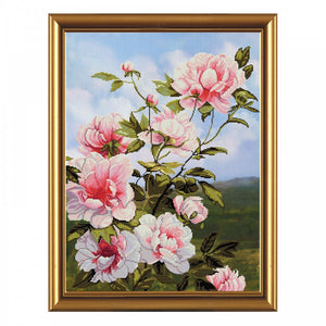 Cross Stitch Kit "peonies flowers" Nova Sloboda