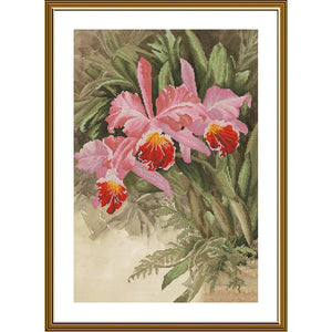 Cross Stitch Kit tropical orchid Nova Sloboda