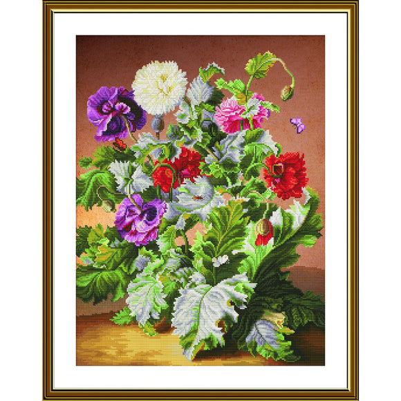 Cross Stitch Kit FLOWERS Nova Sloboda