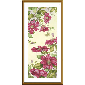 DIY Cross Stitch Kit "spring clematis" Nova Sloboda