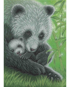 Bead Embroidery Kit DIY beadwork  pandas - Marlena.shop