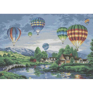 Bead Embroidery Kit BALLOON PARADE beads - Marlena.shop