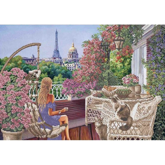 Bead Embroidery Kit city Paris beads - Marlena.shop