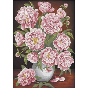 Bead Embroidery Kit DIY a bouquet of peonies - Marlena.shop