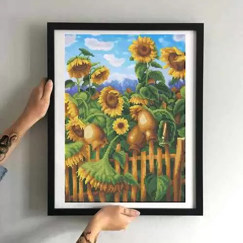 Bead Embroidery Kit sunflowers