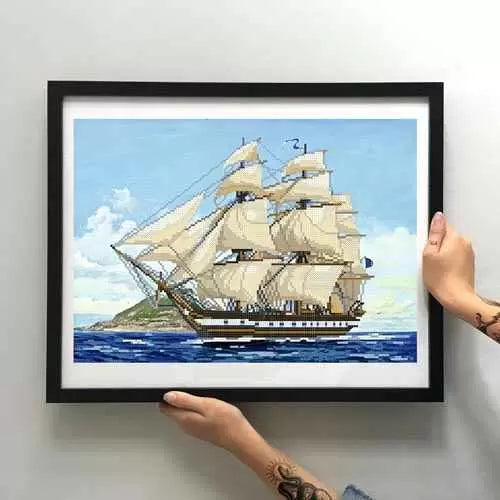 Bead Embroidery Kit Ship of Luck