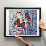 Bead Embroidery Kit Bullfinches DIY