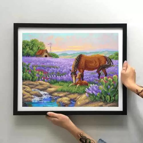 Bead Embroidery Kit Horse family