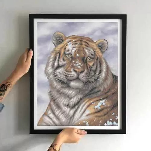 Bead Embroidery Kit Winter tiger